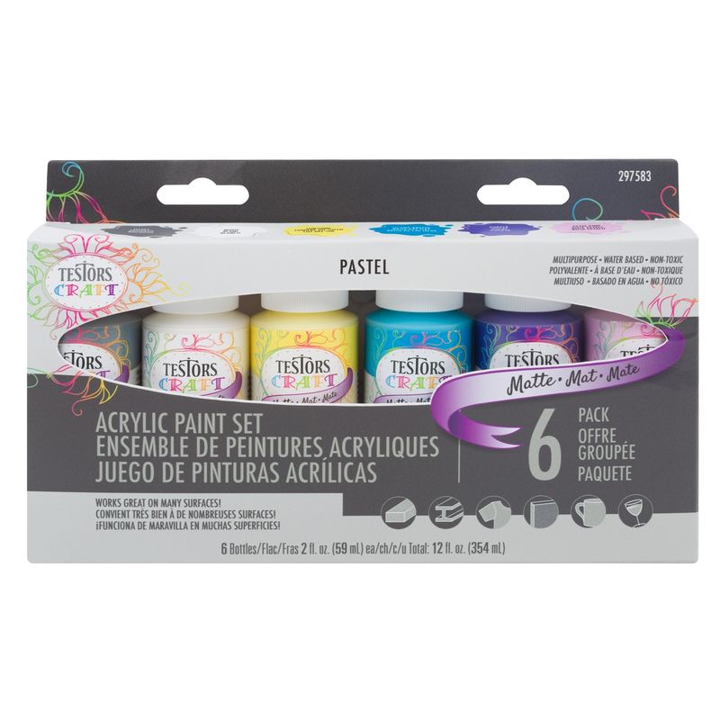 RUST OLEUM - Set de 6 Acrílicos Pasteles
