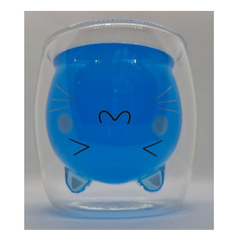 GENERICO - Vaso Gato Chi 200 ml doble vidrio