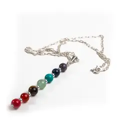 MCPTIENDATALLER - Cadena y colgante de los 7 chakras.