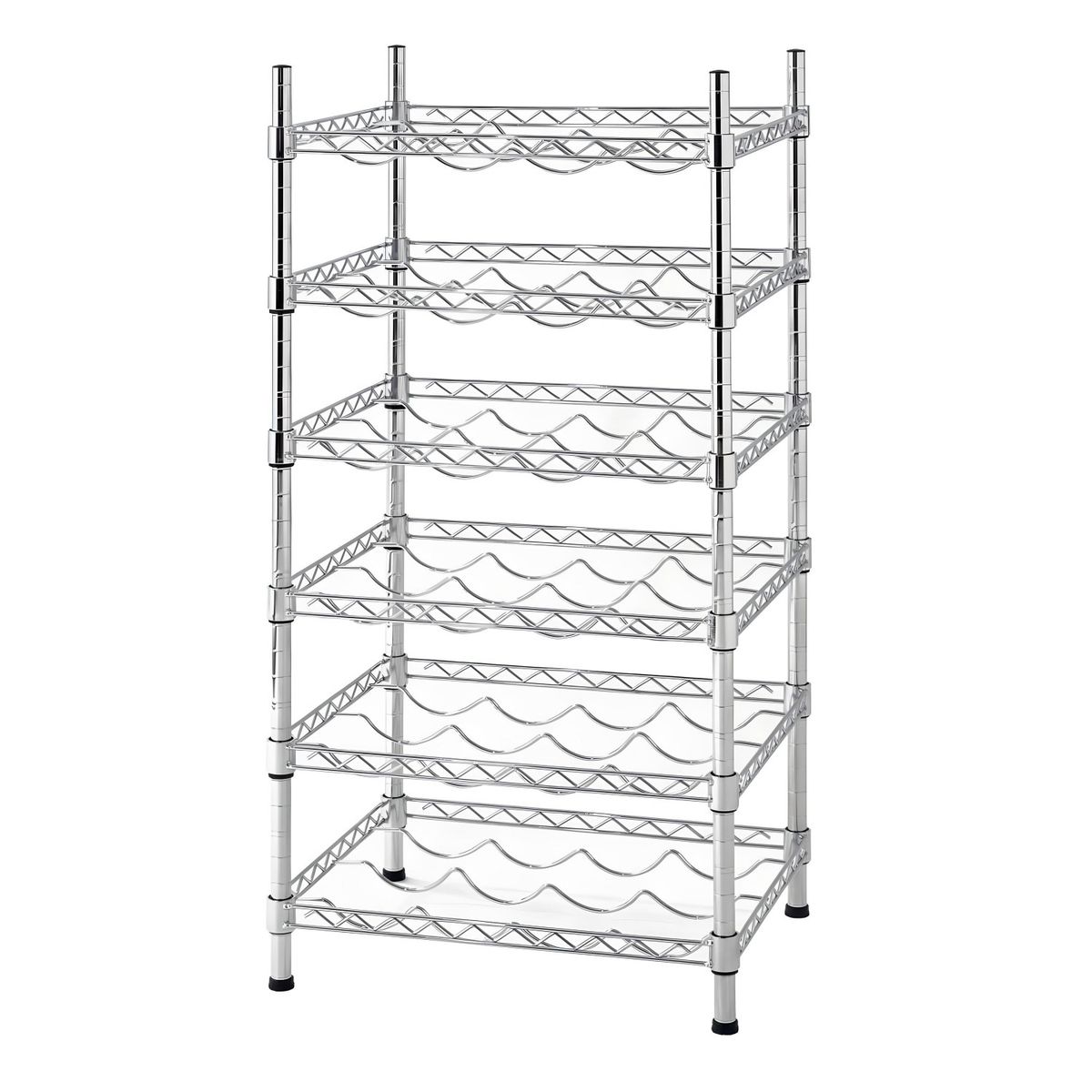 PROCHEF - Estante Cromado 45x35x90 cm. Cava 24 a 42 Botellas de Vino