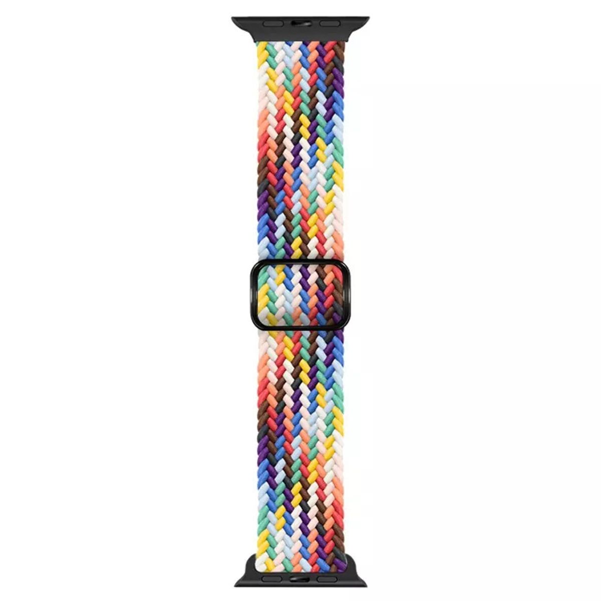 GENERICO - Correa Nylon Trenzado para Apple Watch Todas Series Ajustable elástica