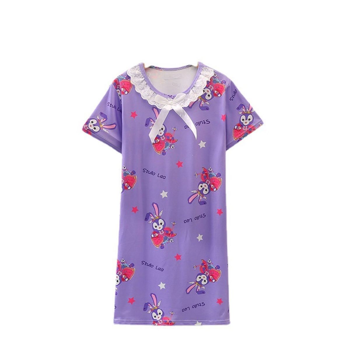 EVERSO - Camisa De Dormir Pijama Niña Verano Algodóntalla Grande