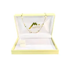 MALLORCA - Collar de Perlas Torcido de 50 cm Enchapado en Oro