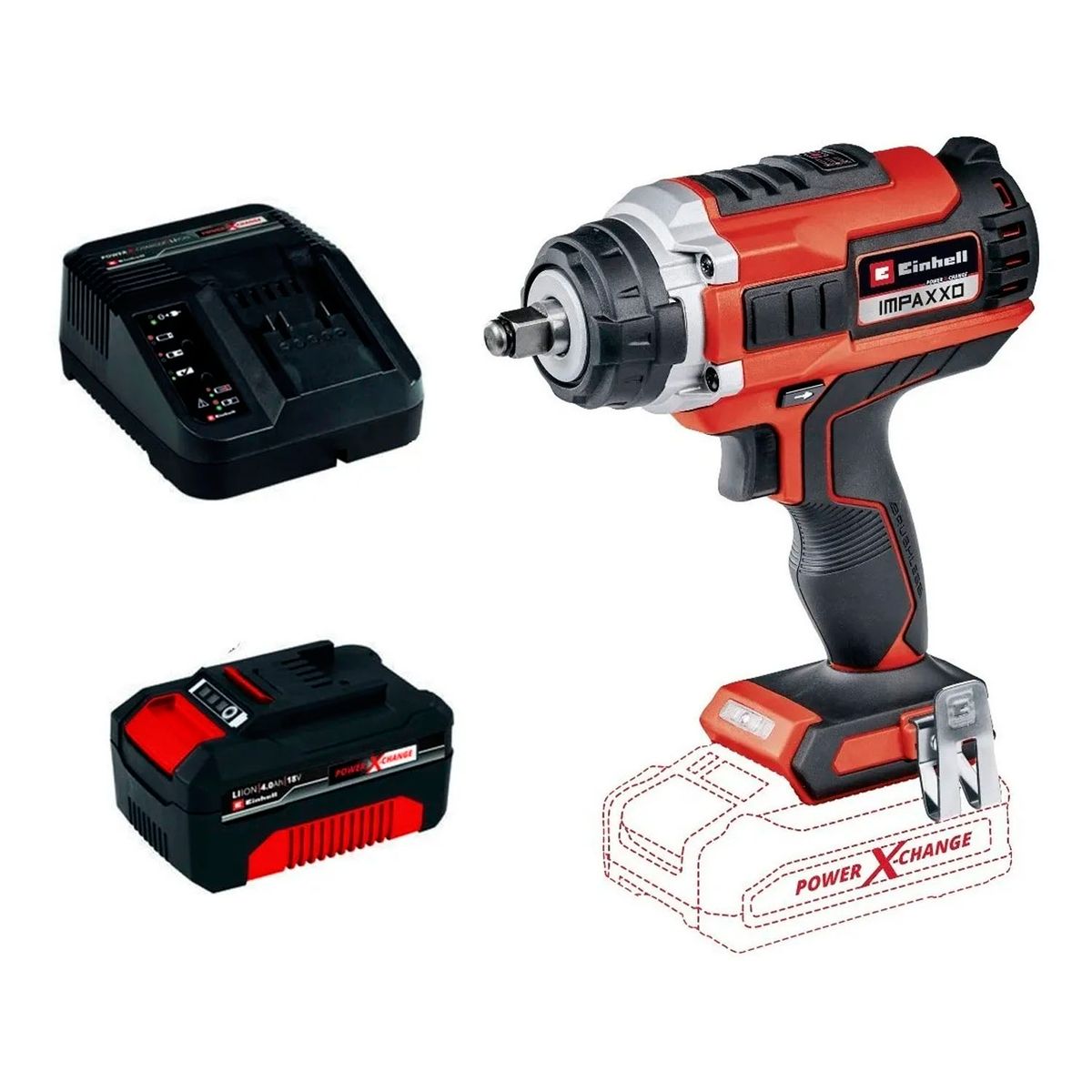 EINHELL - Taladro Llave Impacto 12 18v Bat Carg Einhell