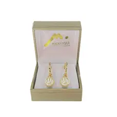 MALLORCA - Semi Argollas con Perlas de Mallorcas N° 10 Enchapado en Oro