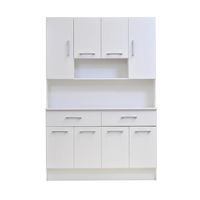 Compacto 8 Puertas 2 Cajones 120 Blanco