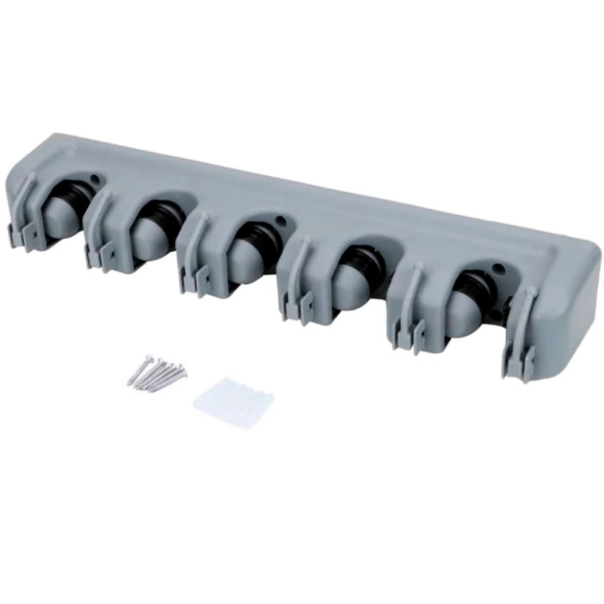 GENERICO - Organizador Para Escobas Y Útiles De Aseo Con Ganchos