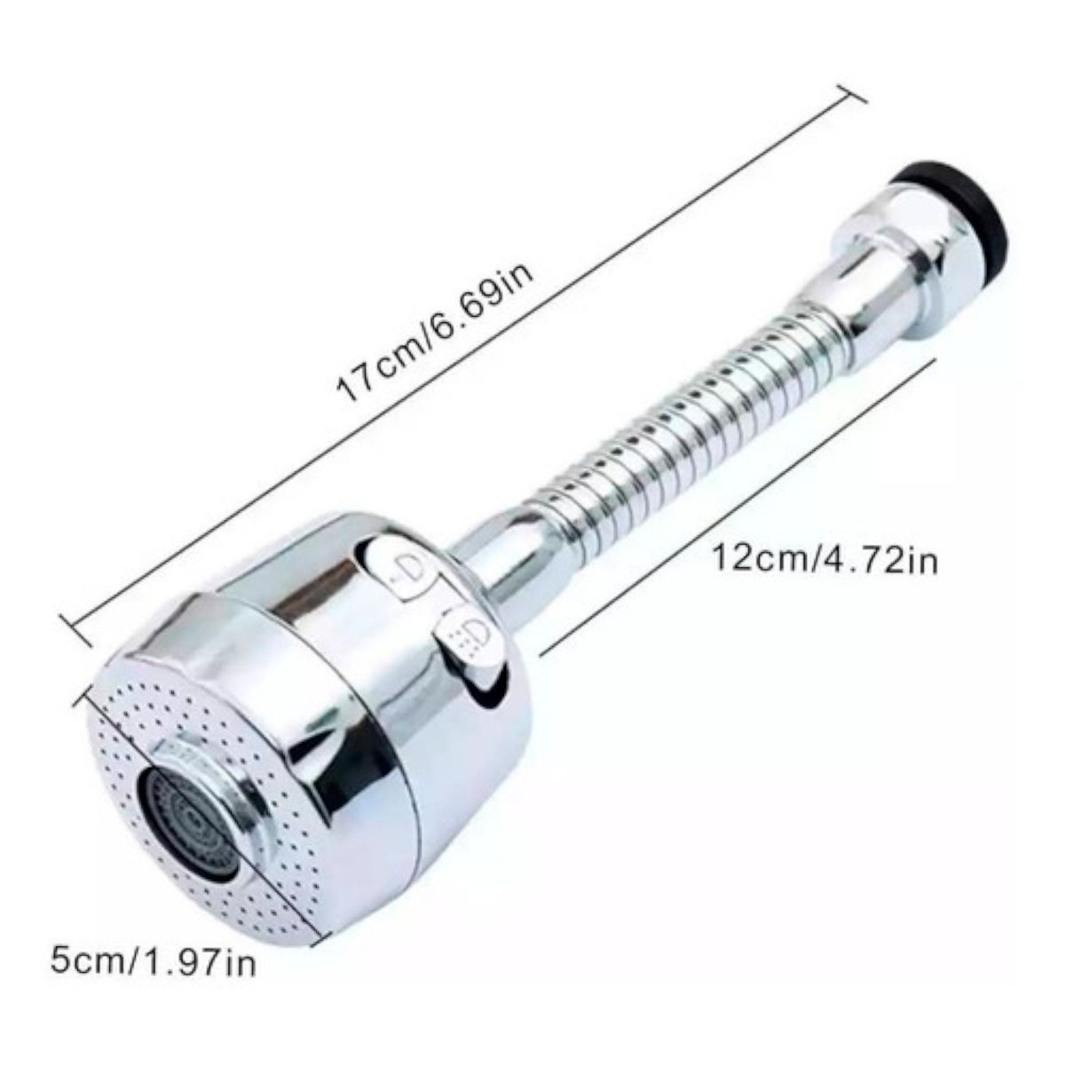 GENERICO - Extensión Flexible 360° Para Grifo Lavaplatos Llave Cocina