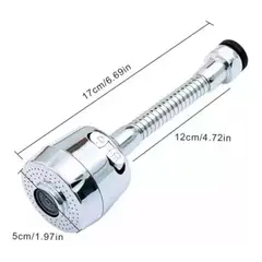 GENERICO - Extensión Flexible 360° Para Grifo Lavaplatos Llave Cocina