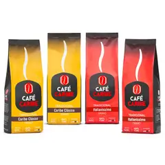 CAFE CARIBE - Pack Tradicional - 4 Café En Grano 2000gr