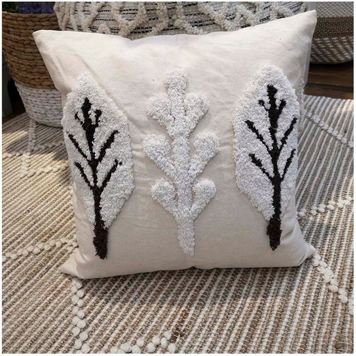 GENERICO - Pack de 02 Fundas De Cojin Decorativa Diseño Boho 45x45 Cm