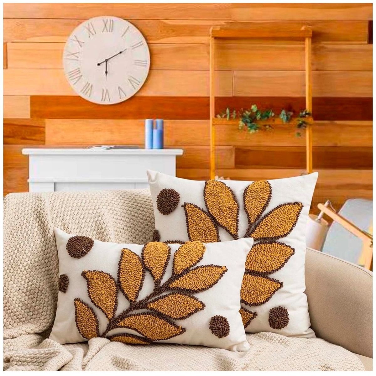 GENERICO - Pack de Fundas De Cojin Decorativa Diseño Boho 45x45 Cm