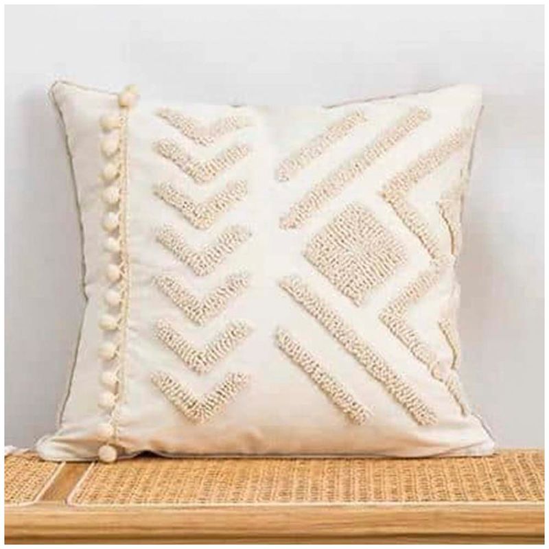 GENERICO - Pack de 02 Fundas De Cojin Decorativa Diseño Boho 45x45 Cm