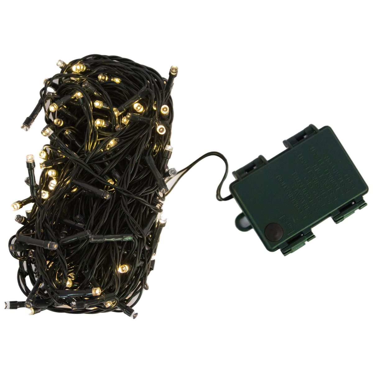 PROPLASTIC - GUIRNALDA A PILA 200 LED COLOR BLANCO CALIDO