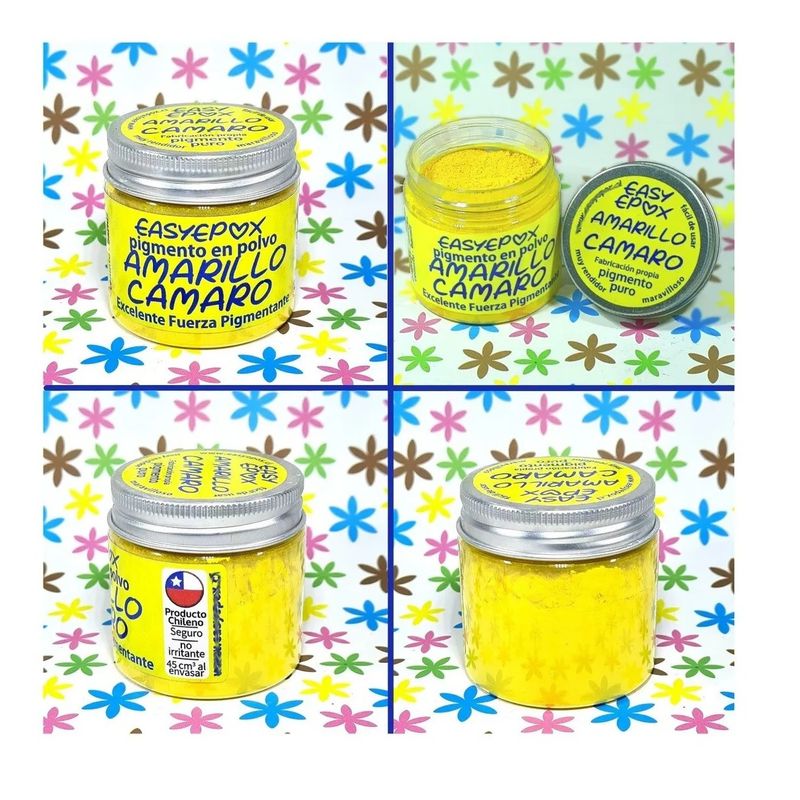 EASY EPOX - Pigmento Amarillo Camaro Resina Epoxica Velas Jabones