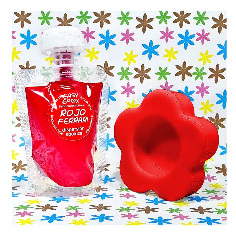 EASY EPOX - Pigmento Rojo En Dispersión Resina Epóxica 75g Ferrari Red