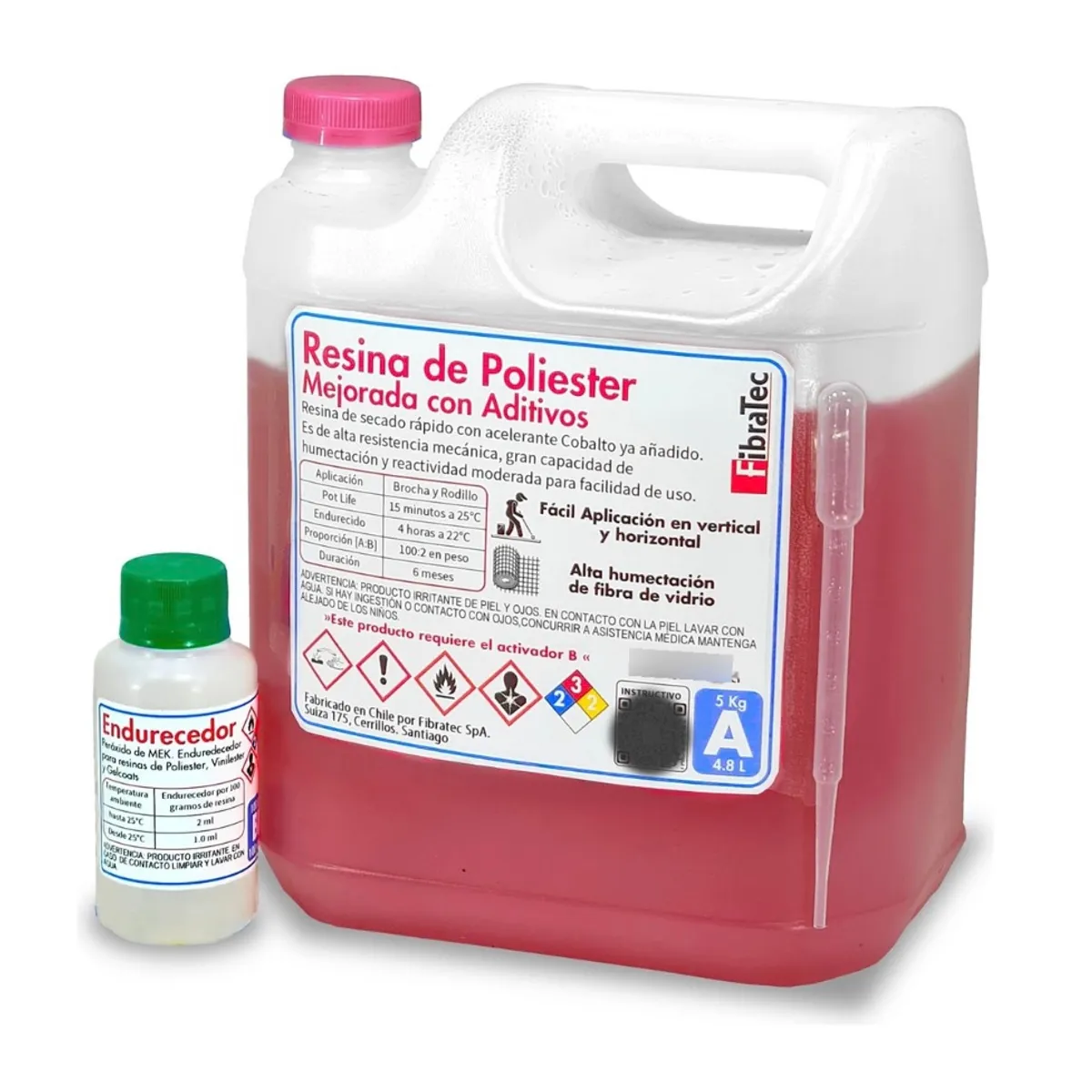 EASY EPOX - Resina Poliester. 5 Kg + Endurecedor + Pipeta