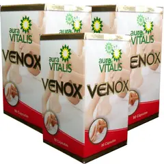 AURA VITALIS - 3 X VENOX 90 CAPSULAS