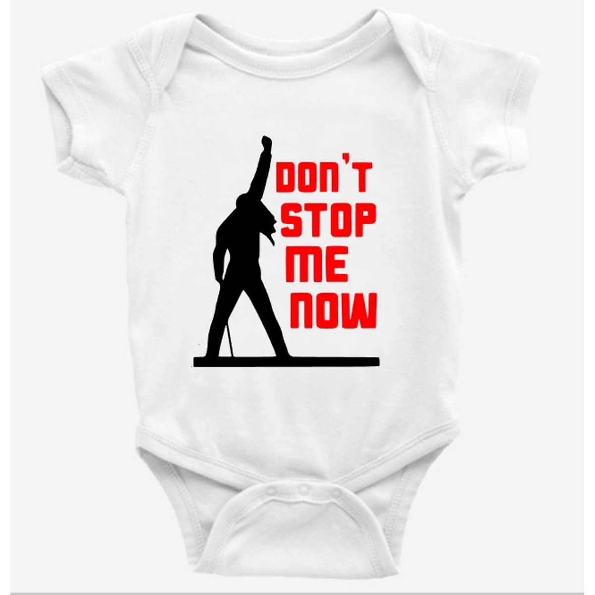 GENERICO - Body Bebé Freddy Mercury Don´t Stop Me Queen Baby Rock Pilucho