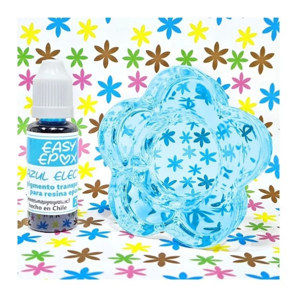 EASY EPOX - Pigmento Transparente Azul Eléctrico Para Resina Epoxica