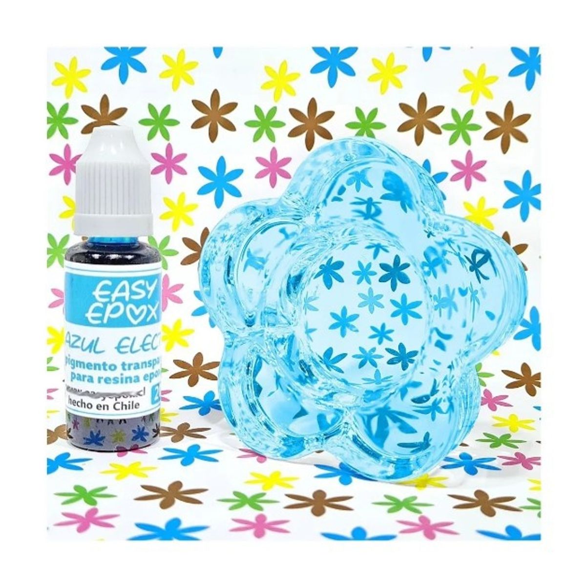 EASY EPOX - Pigmento Transparente Azul Eléctrico Para Resina Epoxica