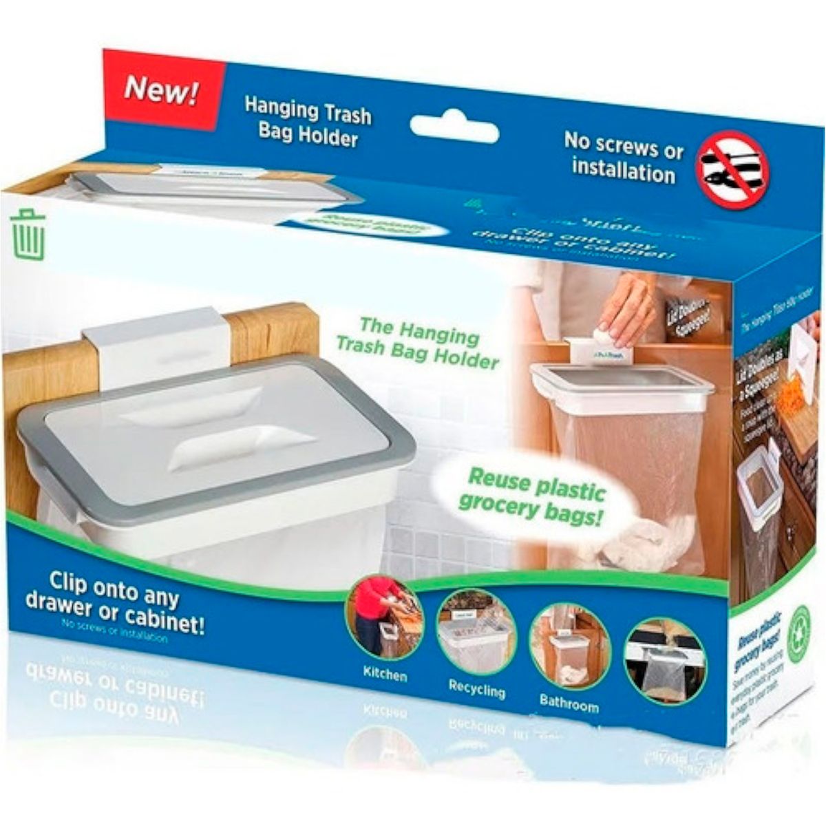 GENERICO - Basurero Portatil Dispensador Organizador Ergonómico