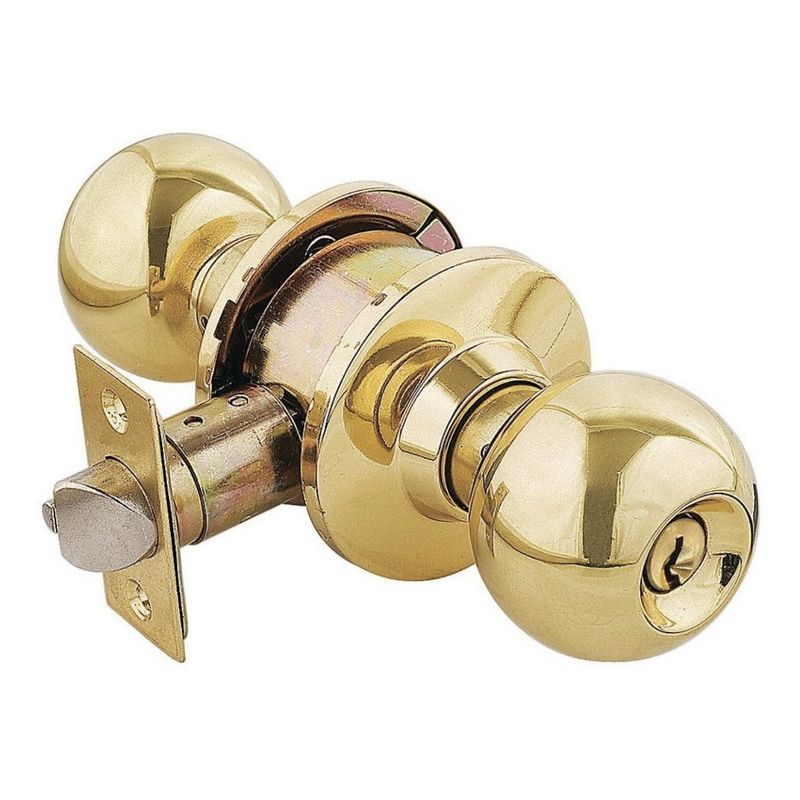 GENERICO - Chapa Cerradura Puerta Con Llave Dormitorio dorada