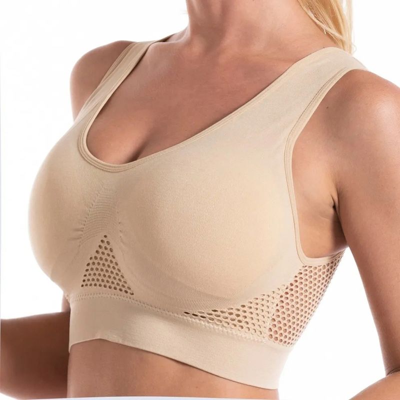 HENNE CLOTHING - Sostén Deportivo Elasticado - Mujer