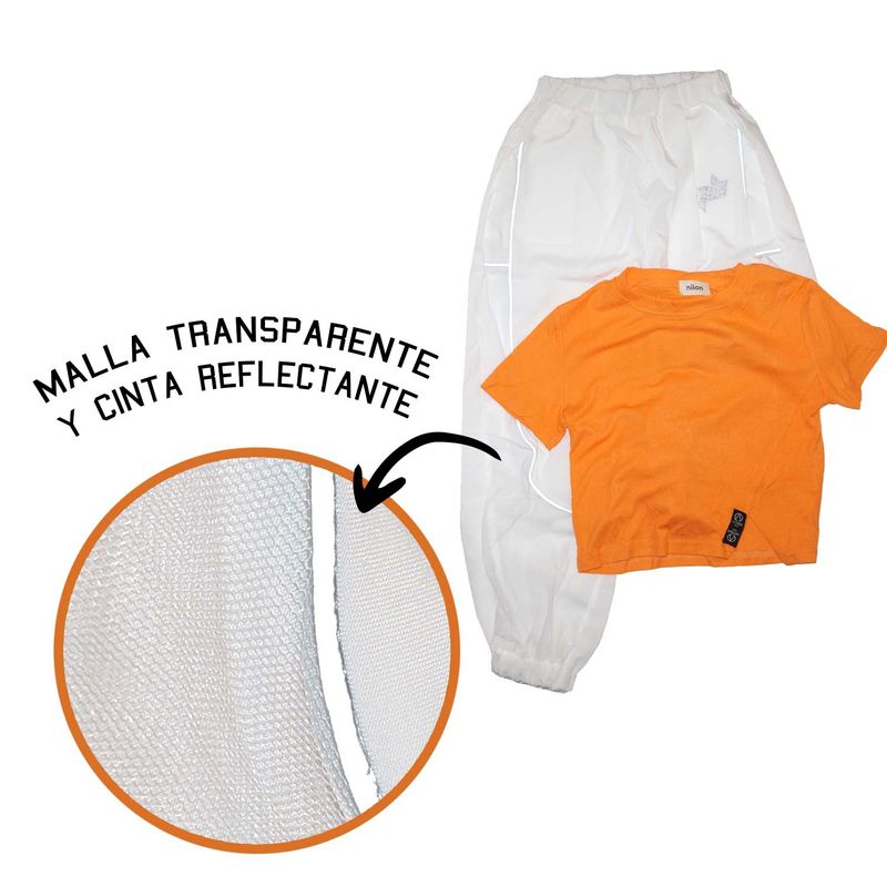 GENERICO - Conjunto Niña Polera Crop y Pantalon  K-Pop HipHop Urbano
