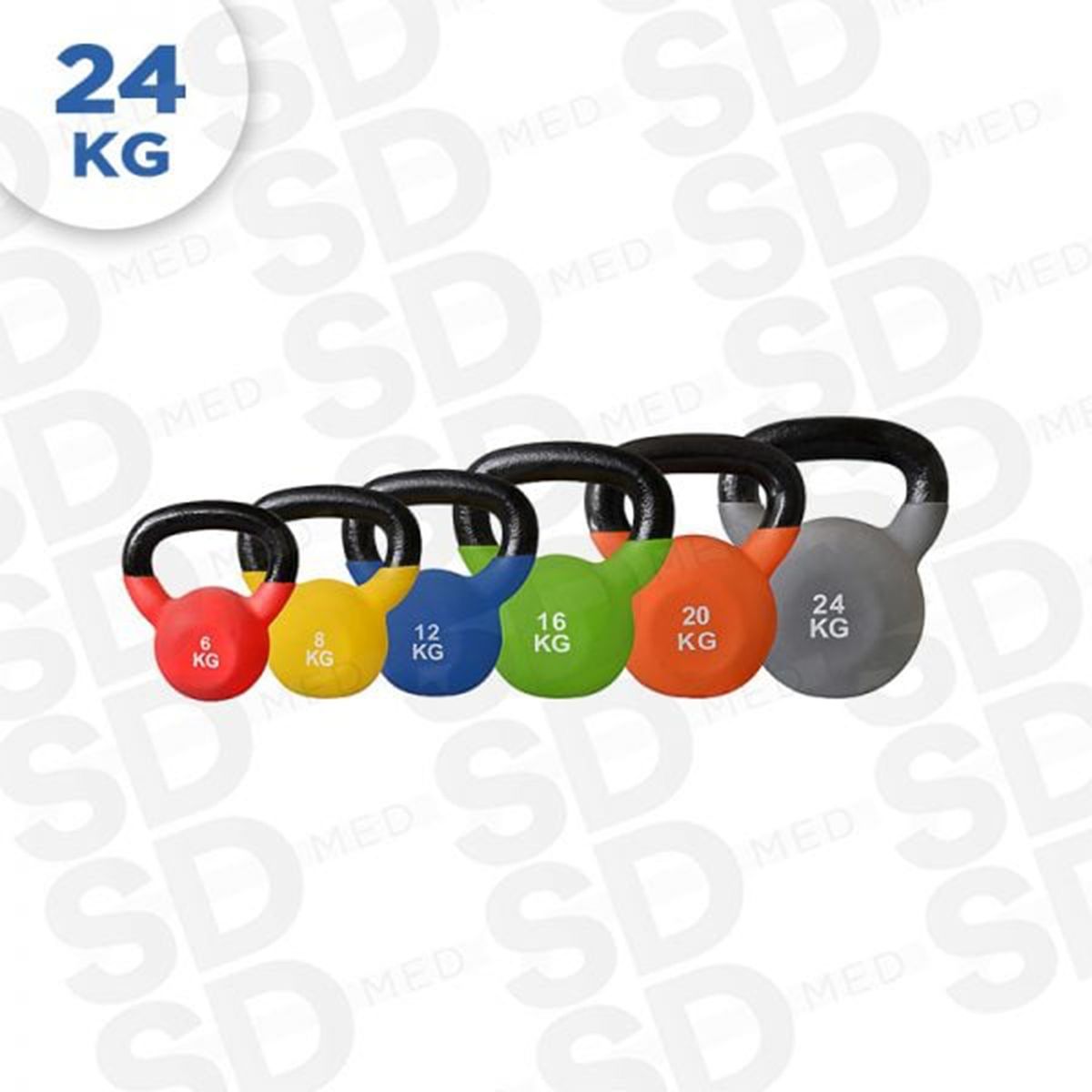 SDFIT - Kettlebell Pro Pesa Rusa 24 Kg Fierro Vinilo – Crossfit