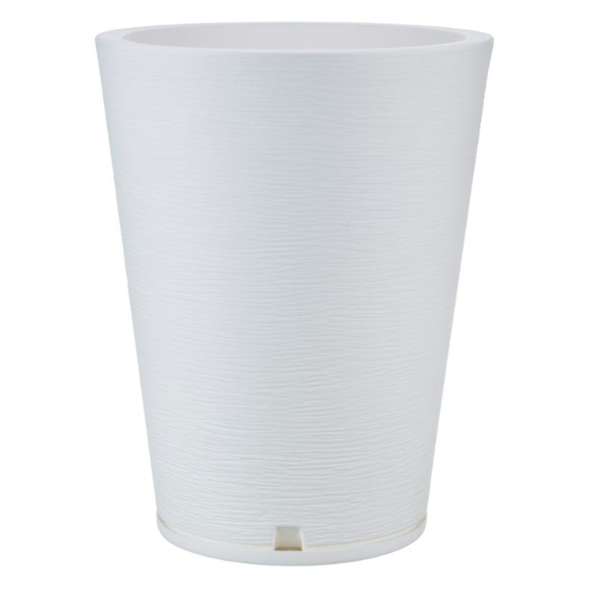 FLORIDIS - MACETERO FLORIDIS BLANCO GENEBRA 57CM ALTO CON PLATO