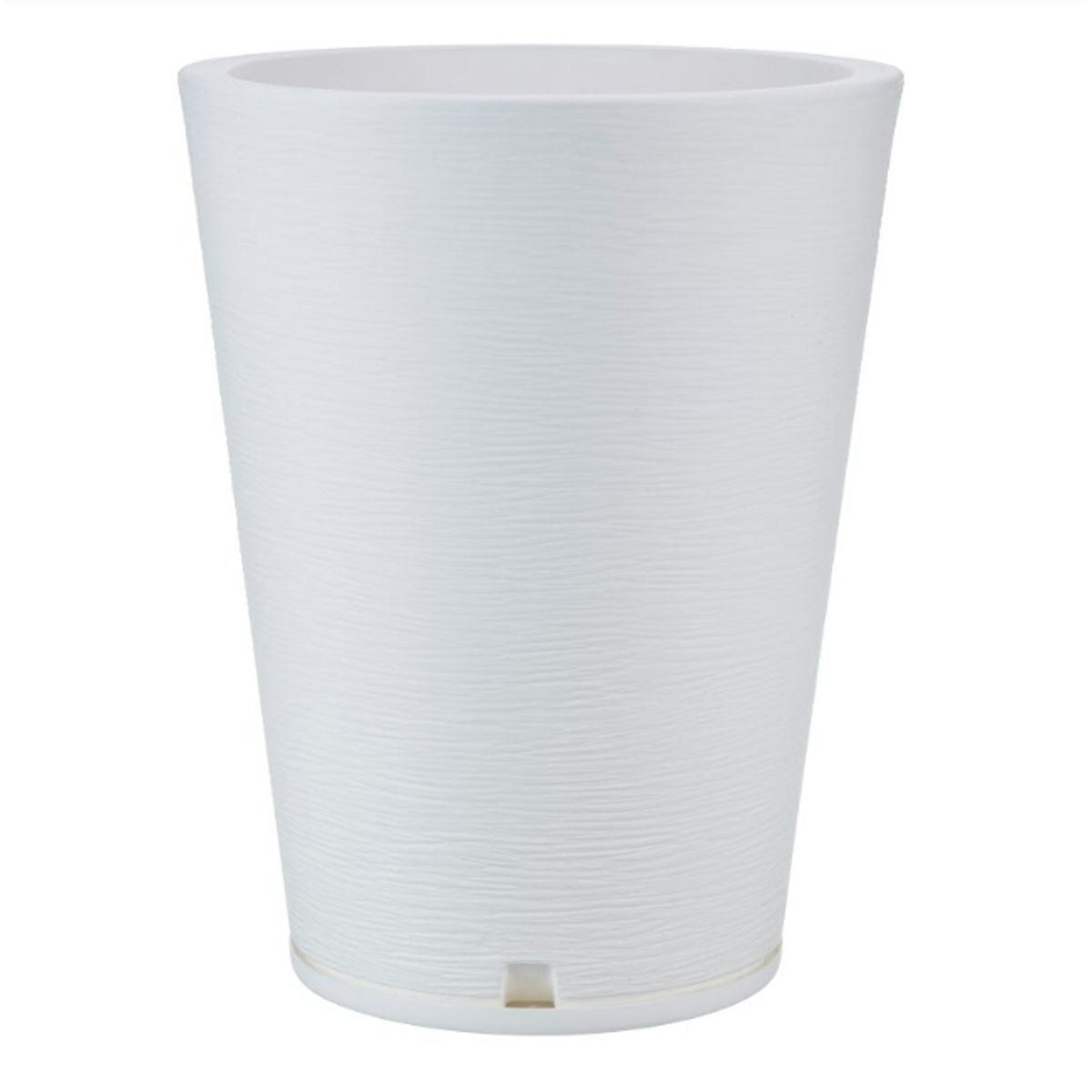 FLORIDIS - MACETERO FLORIDIS BLANCO GENEBRA 57CM ALTO CON PLATO