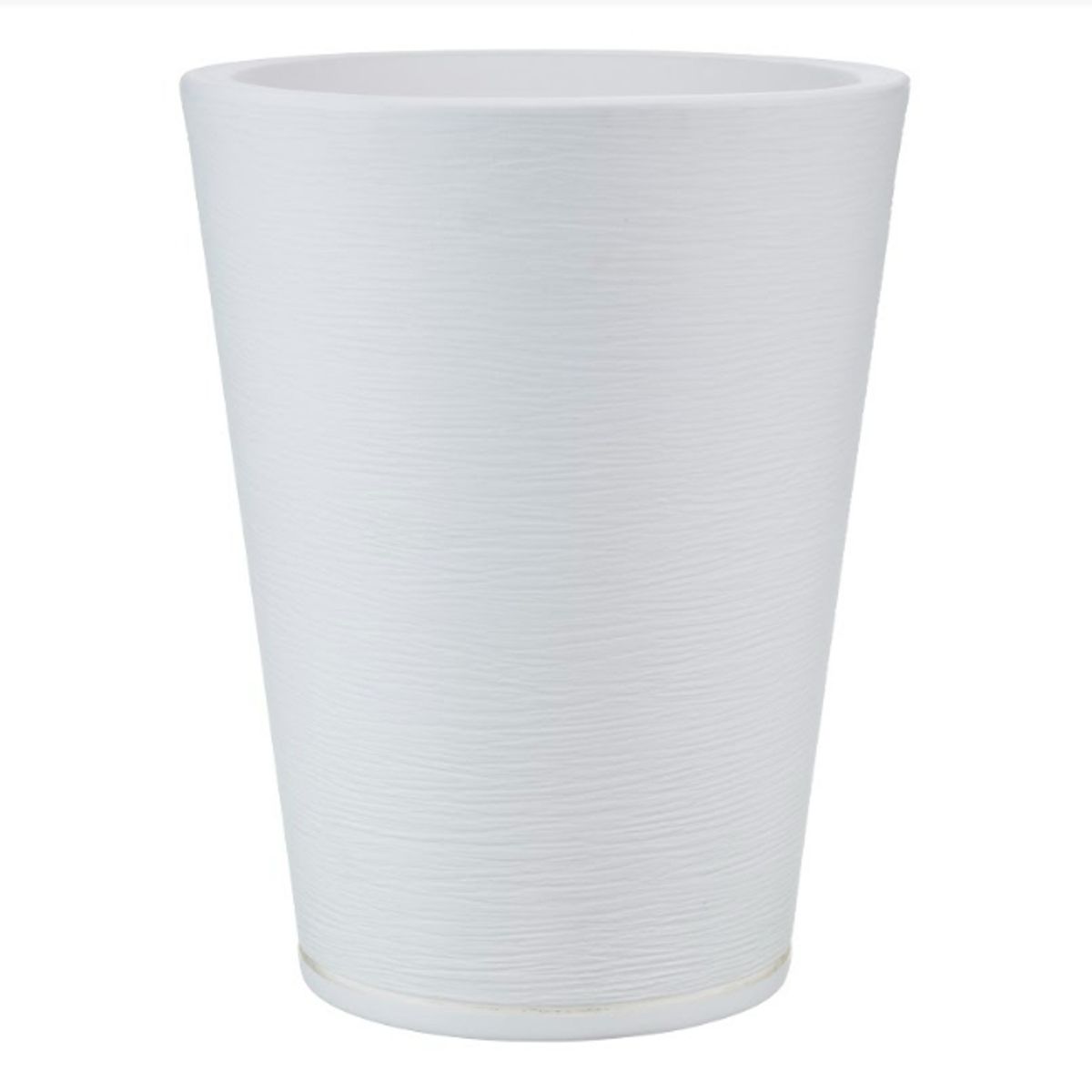 FLORIDIS - MACETERO FLORIDIS BLANCO GENEBRA 57CM ALTO CON PLATO