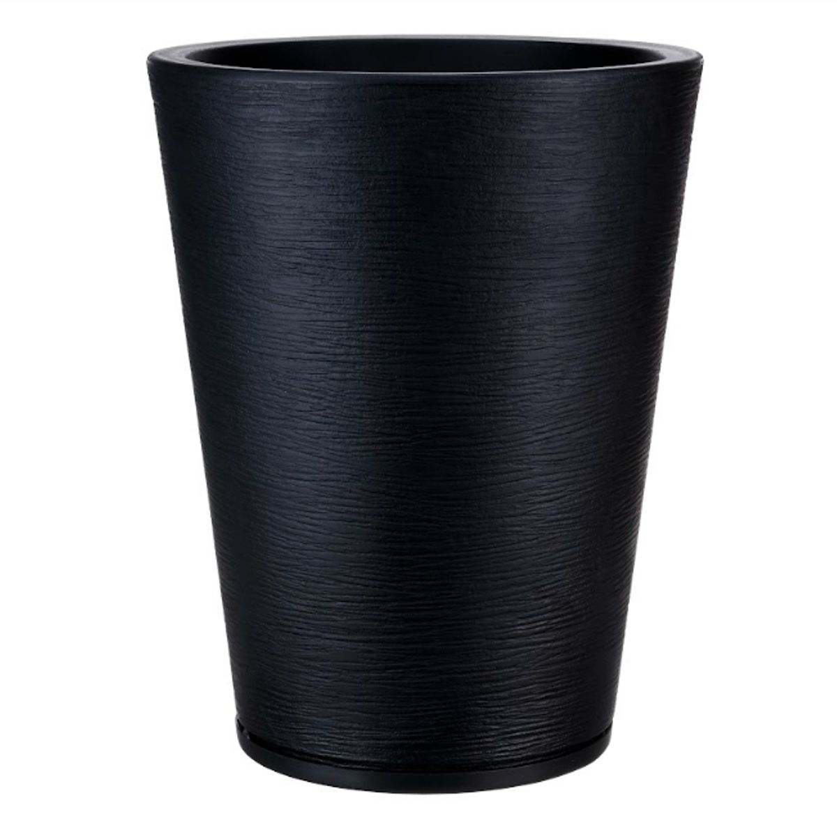 FLORIDIS - MACETERO FLORIDIS NEGRO GENEBRA 57CM ALTO CON PLATO