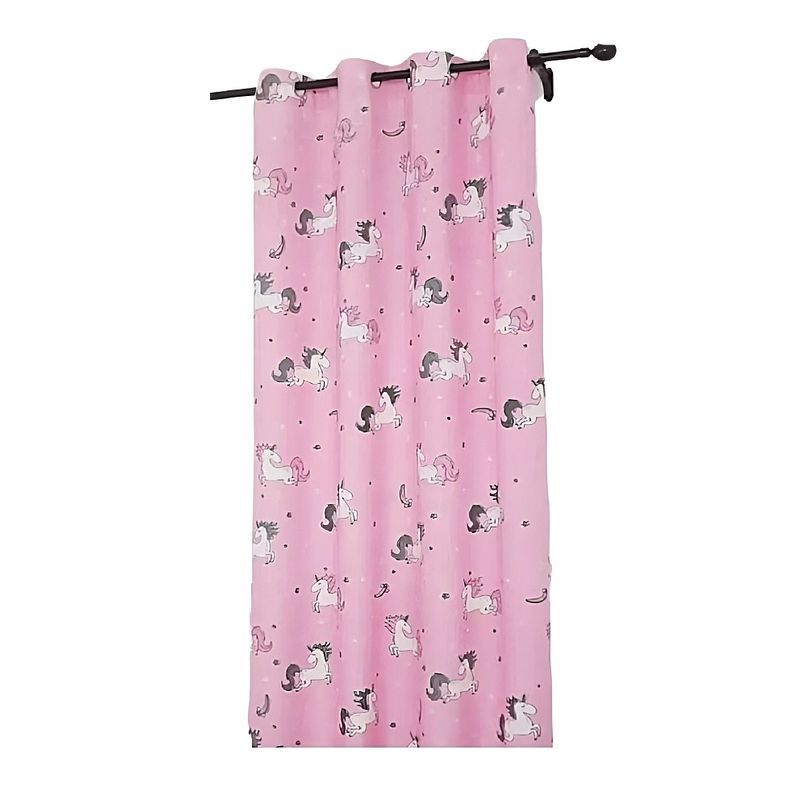 GENERICO - Cortina Unicornio Argollas 140x230 Cm. 1 Paño