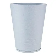 FLORIDIS - MACETERO GRIS CLARO GENEBRA 57CM ALTO CON PLATO