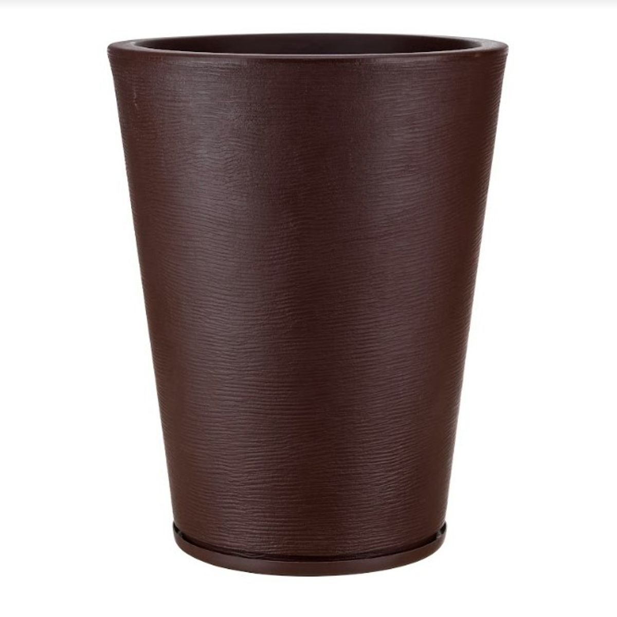 FLORIDIS - MACETERO FLORIDIS CAFÉ GENEBRA 57CM ALTO CON PLATO