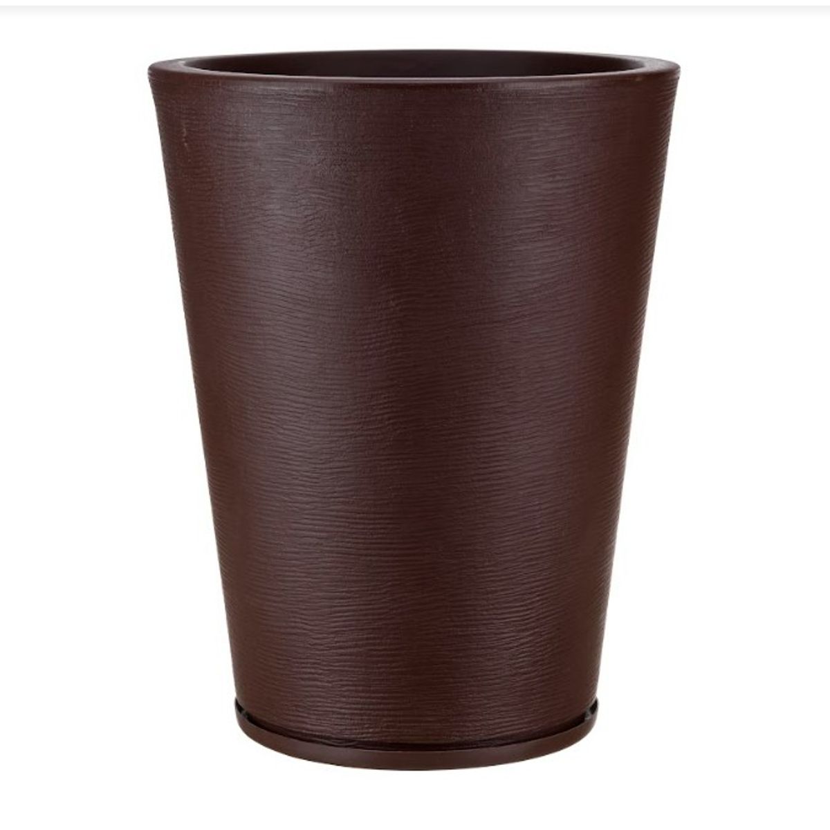 FLORIDIS - MACETERO FLORIDIS CAFÉ GENEBRA 57CM ALTO CON PLATO