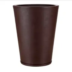 FLORIDIS - MACETERO CAFÉ GENEBRA 57CM ALTO CON PLATO