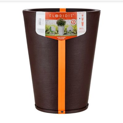 Imagen 2 del producto MACETERO CAFÉ GENEBRA 57CM ALTO CON PLATO
