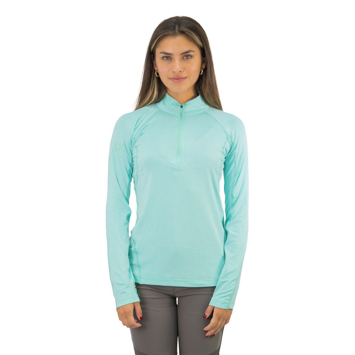 HARDWORK - Polera Dry Fit HW SPX Manga Larga Mujer Aqua