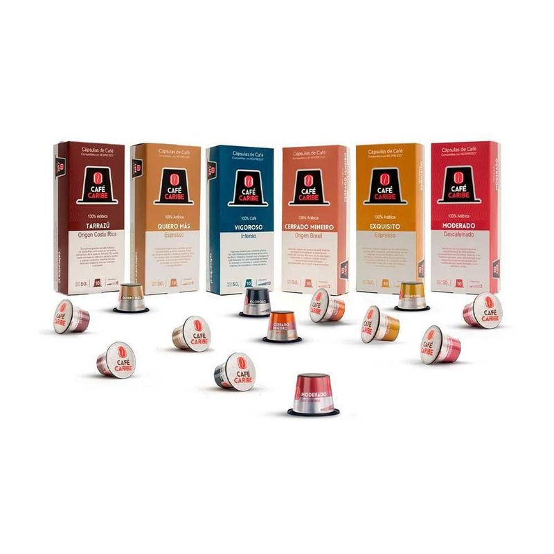 CAFE CARIBE - Mix Completo Café Caribe - 60 cápsulas compatibles