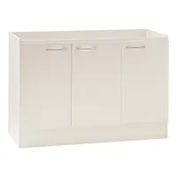 Base Lavaplatos Basico 3 Puertas 1,2 Mt Blanco