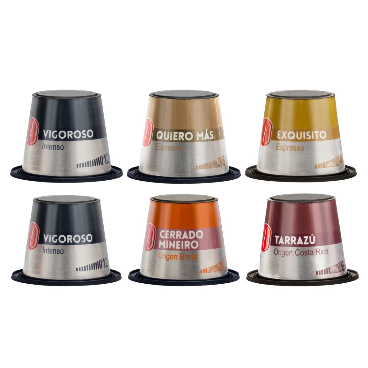 CAFE CARIBE - Mix Cafeína - 60 cápsulas Nespresso compatibles