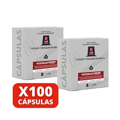 Imagen 2 del producto Café Moderado Descafeinado 100cápsulas Nespresso compatibles