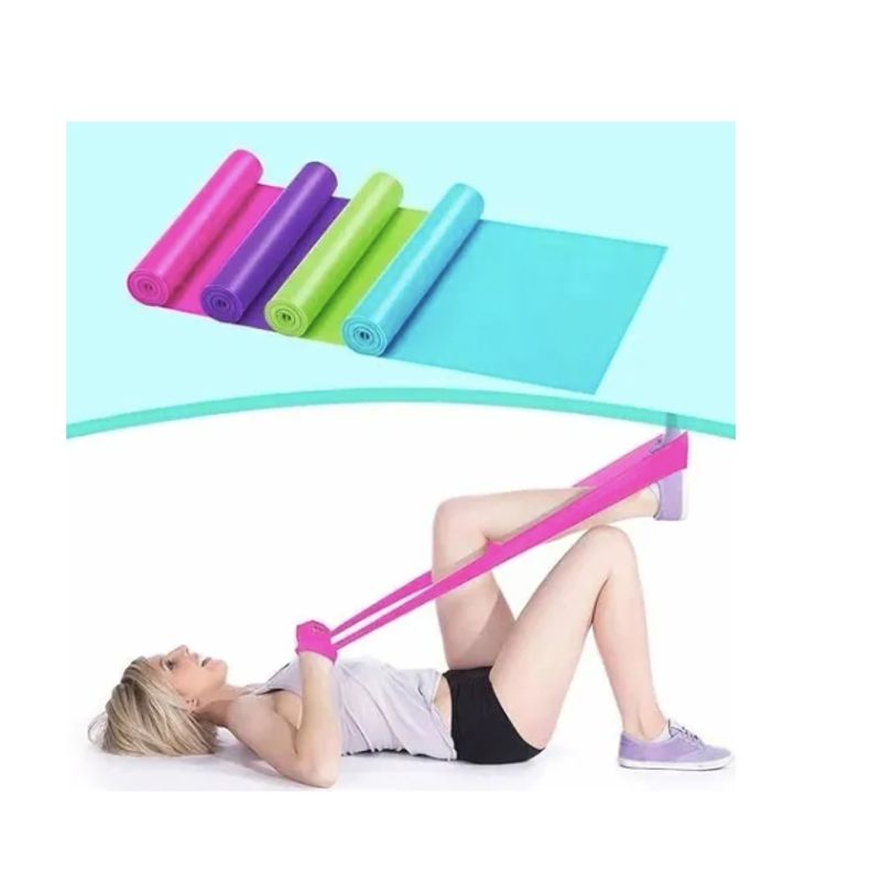 GENERICO - Bandas Elasticas Yoga Pilates Aerobics Fitness 15m