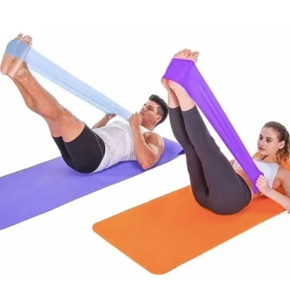 GENERICO - Bandas Elasticas Yoga Pilates Aerobics Fitness 15m