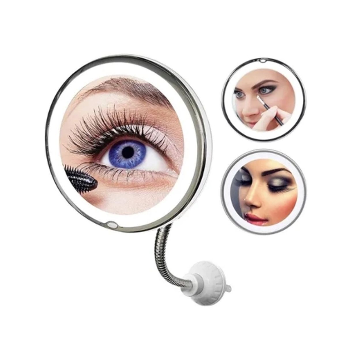 GENERICO - Espejo De Maquillaje De Aumento 10x Con Luz Led