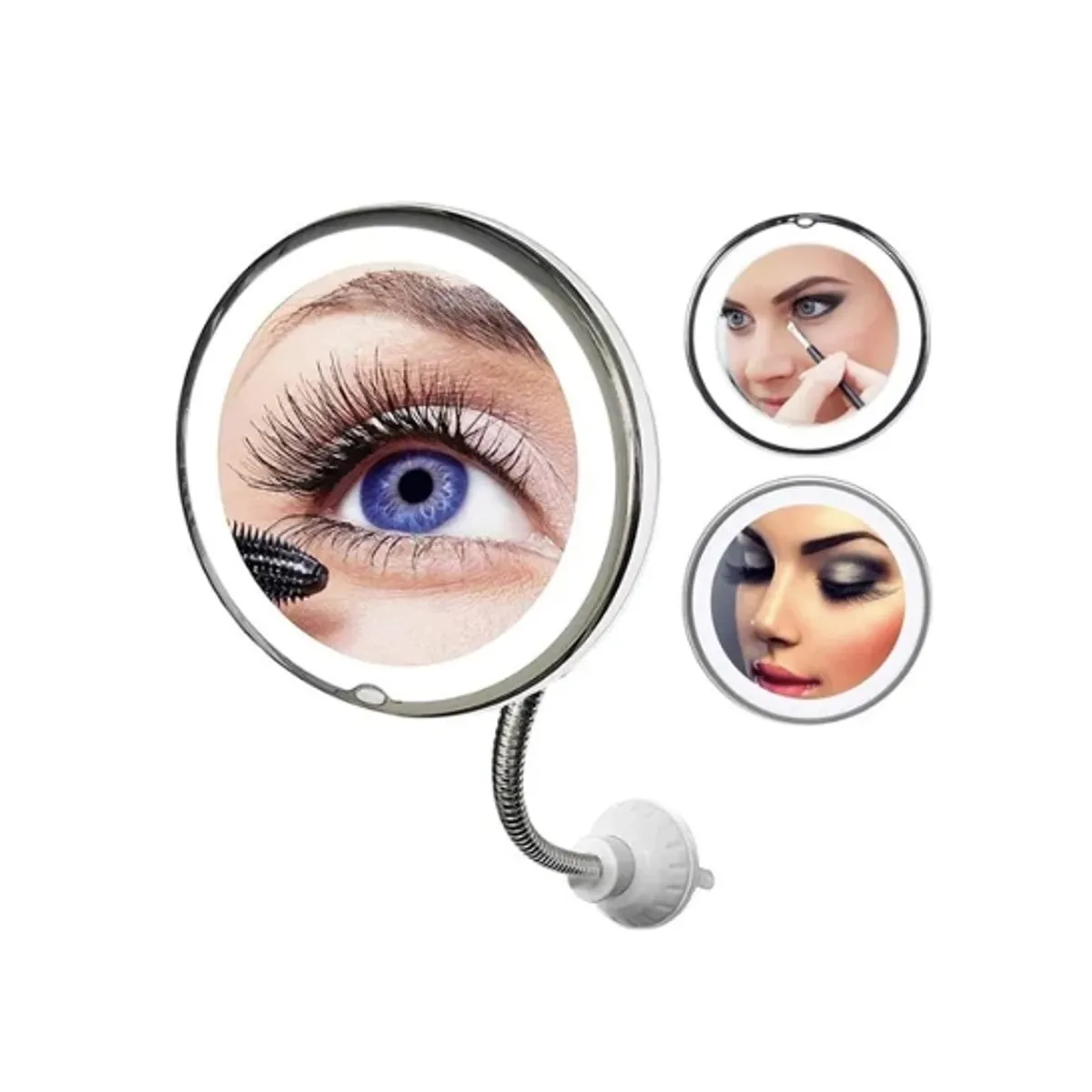 GENERICO - Espejo De Maquillaje De Aumento 10x Con Luz Led