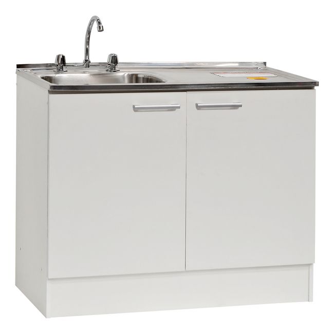 MOBIKIT - Kit Lavaplatos 1 Mt Secador Derecho Blanco Mobikit